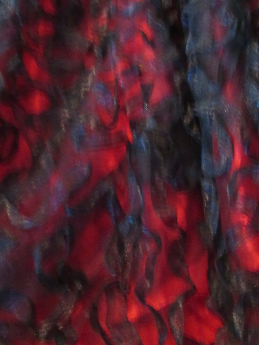 Incredible Black Net Beaded netting over Red  Gown, Rose Titanic dress vibes M - Picture 6 of 9